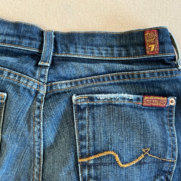 women’s size 26 flare mid rise stretch 7 for all mankind - Picture 5 of 5